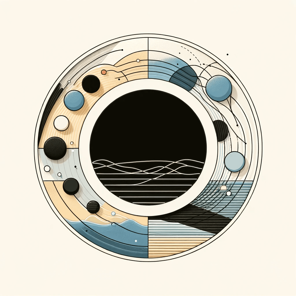 DALL·E-2024-01-09-13.30.37-An-abstract-representation-of-a-moderately-balanced-mood-with-underlying-anxiety-and-guilt.-The-base-is-a-medium-sized-black-circle-in-the-center-on-a