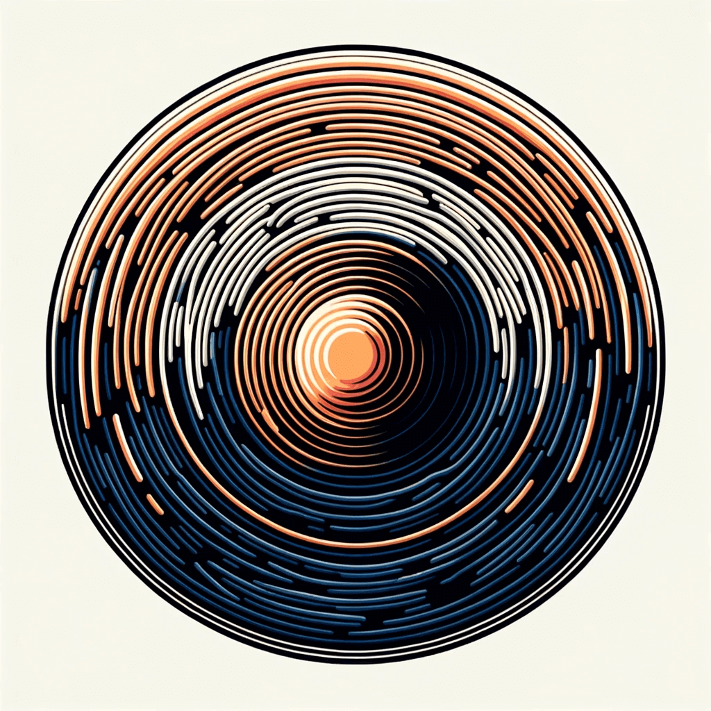 DALL·E-2024-01-23-15.28.36-The-image-represents-a-mood-of-mixed-emotions.-The-central-circle-originally-black-is-now-a-vibrant-orange-symbolizing-the-overall-positive-mood-fr