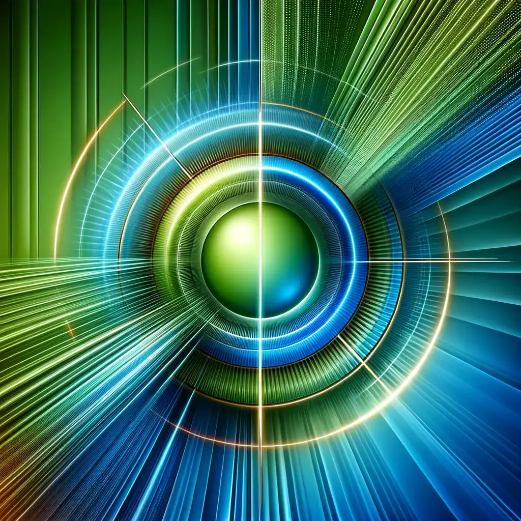 DALL·E-2024-02-03-23.20.09-The-image-is-an-abstract-representation-of-a-highly-productive-and-energetic-mood.-At-the-center-a-bright-green-circle-symbolizes-growth-renewal-an